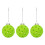 Pickleball Ornament Set Green 3 Pieces 1