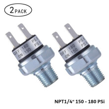 Air Pressure Switch 150-180 PSI 1/4"-18 NPT DC 24/12V