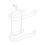 Toilet Paper Holder Over Tank Double Layer White 2
