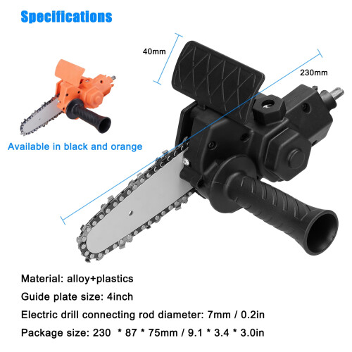 Electric Chainsaw Attachment for 4-Inch Drill 1