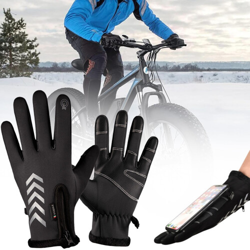 Winter Gloves Fleece-Lined Waterproof 1