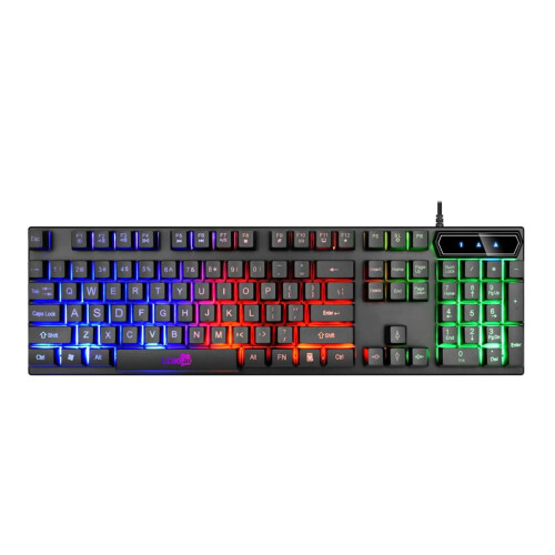 Wired Gaming Keyboard Mechanical Feel 104 Keys 3-Color 1