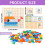 Wooden Pattern Blocks Puzzle Set with 20 Cards and Tray, 2