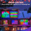 Smart LED Curtain Lights 400 LEDs 6.6x6.6 ft Color-Changing 3
