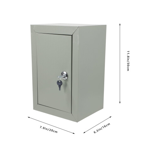 Light Grey Steel Outdoor Junction Box 1 Unit 1
