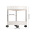 Corner Storage Shelf 4-Tier Detachable Rolling Rack White 3