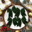 Christmas Bows for Tree Wreath 4-Pack White Green Brown 4