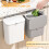 Kitchen Compost Bin 9L with Lid Mountable 1