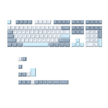 125 Keys PBT Double Shot Keycaps Set Key Caps Height for MX Mechanical Gaming Keyboard , Type-A