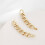 Men's Punk Gothic Gold Cuban Link Drop Earrings 4