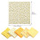Cotton Patchwork Fabric Bundle Yellow Series 50x50cm 2