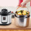 Stainless Steel Steamer Basket with Silicone Handle for 8