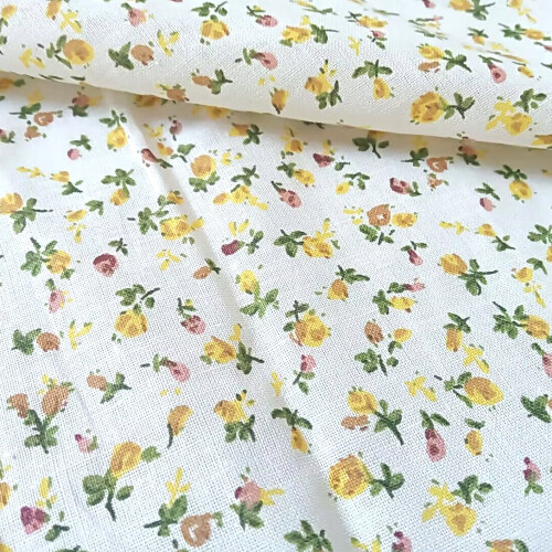 Cotton patchwork fabric squares 50x50cm yellow series 2