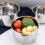 Stainless Steel Steamer Basket with Silicone Handle for 6