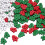 Wooden Christmas Buttons Assorted 100 pcs 4