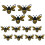 3D Bee Stickers Set 12 Pieces Two Sizes 2