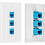 10Gbps Ethernet Wall Plate CAT6A 1-Port RJ45 2 Pack 4