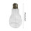 Hand Blown Glass Hummingbird Feeder Light Bulb Shape with 2 3
