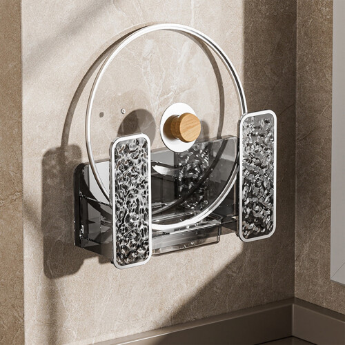 Wall-Mounted Pot Lid Holder Glacier Design 1 Pack 1