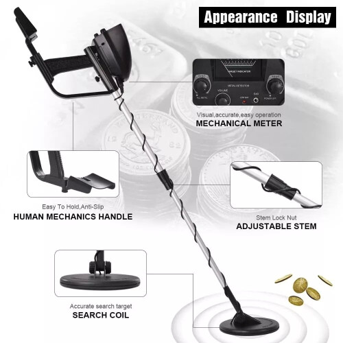 LCD Metal Detector Waterproof Deep-Seeking Coil 1
