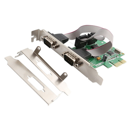 PCIe to Dual RS232 Serial Port Adapter Card 2