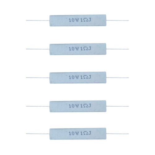 1 ohm Axial Ceramic Cement Power Resistor 10W 5 pcs 2