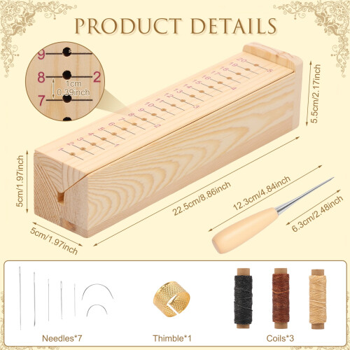 Wood Book Binding Cradle with Awl 1 Piece 1