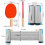 Ping Pong Paddle Set Portable with Retractable Net and 5