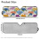 Foldable Floral Sun Shade for Jeep Wrangler Gladiator JT 7