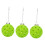 Pickleball Ornament Set Green 3 Pieces 4