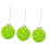 Pickleball Ornament Set Green 3 Pieces 5