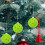 Pickleball Ornament Set Green 3 Pieces 7