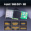 4-Port 10Gb SFP+ Network Card (Ethernet PCIE NIC) with Broadcom BCM57840 Controller, PCIe 3.0 X8 Interface 3