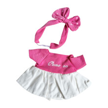 Doll Dress Rose Red White Comfortable 20 cm