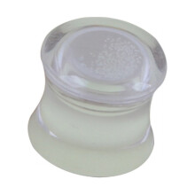 Unisex Glow-in-the-Dark Double-Flared Saddle Ear Plug 8mm