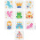 Fairy Tale Stencils Set Crown Castle Crystal Shoes Frog 1