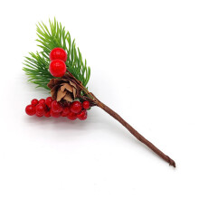 Red Berry Artificial Flower Picks for Wreaths and Crafts 12