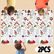 Christmas Coloring Poster Family Fun 47 x 71 Inch