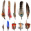 Natural Assorted Hat Feathers for Fedora Cowboy Hats 10 pcs 1