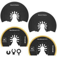 Oscillating Saw Blades Set Universal Semi-Circle Titanium
