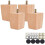 Wooden Sofa Legs Set 4 pcs 6 cm Solid Wood M8 1