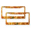 Spaghetti License Plate Frame Aluminum 2-Pack 1