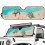 Beach Turtle Windshield Sun Shade for Jeep Wrangler and 1