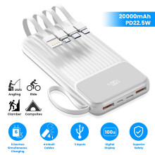 20000mAh Portable Power Bank with Digital Display and 4
