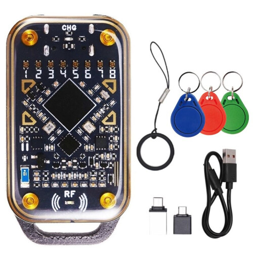 Chameleon Ultra  Card Emulator RFID  Chip Reader 125Khz 13.56Mhz Card Decode NFC Duplicator+3xUID Keychain
