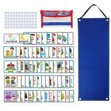 Kids Visual Schedule Calendar Cards Learning Materials 70