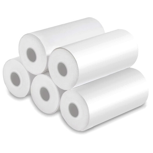 Mini Printer Photo Paper 57x25mm Thermal White 5 Rolls