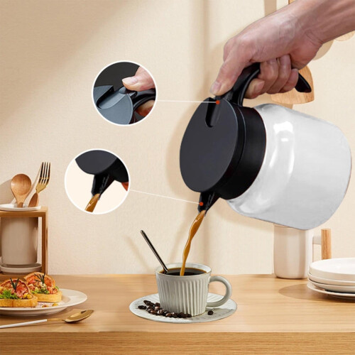 Stainless Steel Thermal Kettle with Temperature Display 2L