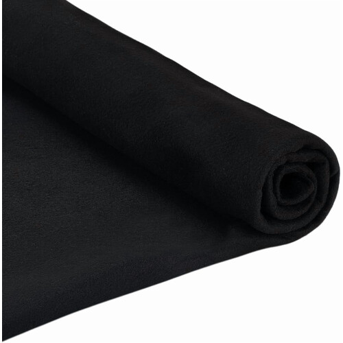 Black Felt Fabric 37.8 Inch Wide 2 Yards