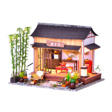 Wooden Miniature House with LED Light 1 pc